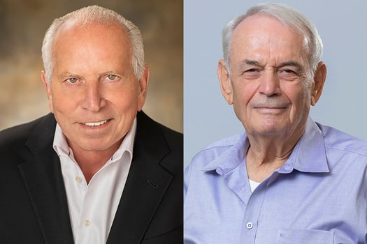 מימין: שמעון אקהויז, צילום: תומר שלום, לו סקפיורי, מנכ״ל חברת סופווייב, צילום: Carolynn Grimes